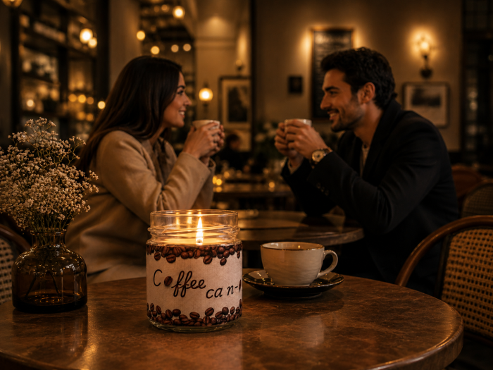 Cadou coffee lover lumanare parfumata cafea [4]
