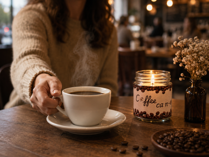 Cadou coffee lover lumanare parfumata cafea [2]