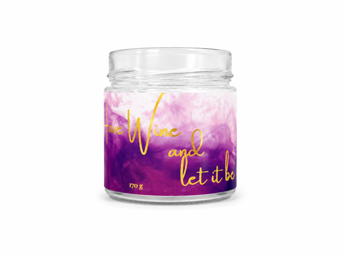 Lumânare parfumată Have wine and let it be din ceară de soia 170g – parfum conifere [5]