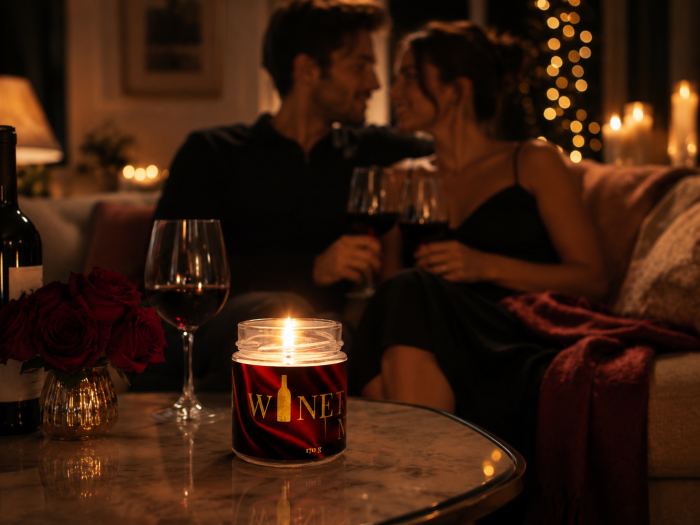 Lumânare parfumată Wine not? din ceară de soia 170g – parfum conifere [4]