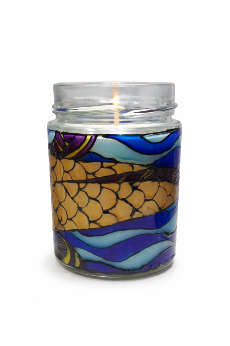 Peste Auriu Lumanare Lampa [5]