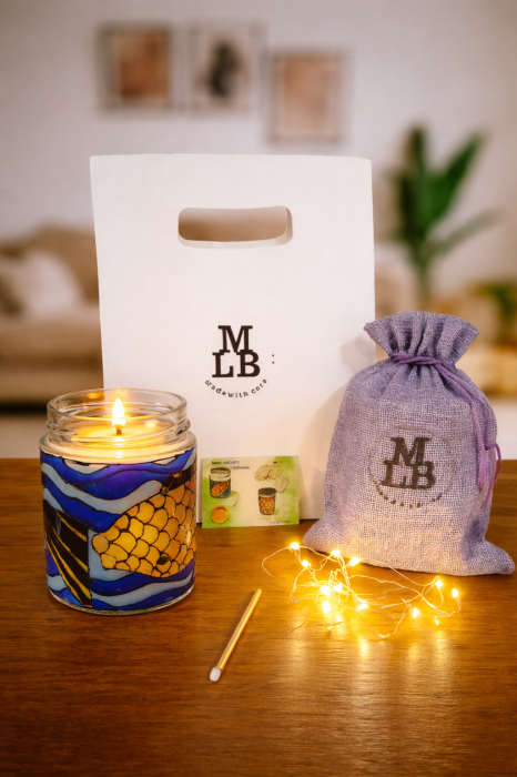 Peste Auriu Lumanare Lampa [4]