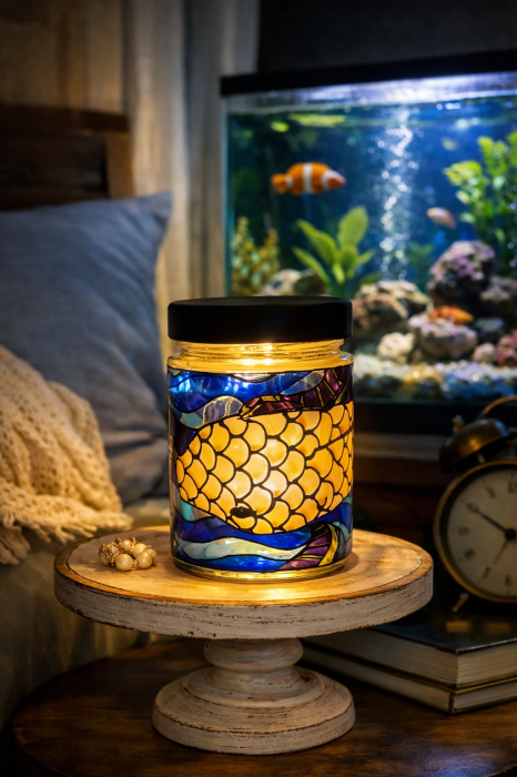 Peste Auriu Lumanare Lampa [2]