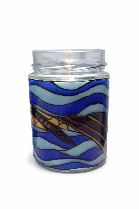 Peste Auriu Lumanare Lampa [6]