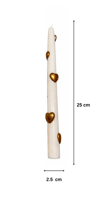 set 2 lumânări tip sfeșnic, realizate manual din ceară de soia [6]