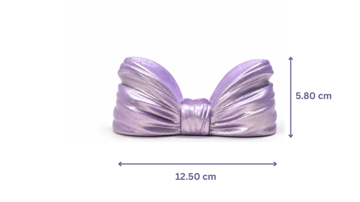 Set Cutie Bijuterii și Suport Lumânare Fundiță Lavandă – Handmade din Praf Ceramic [6]