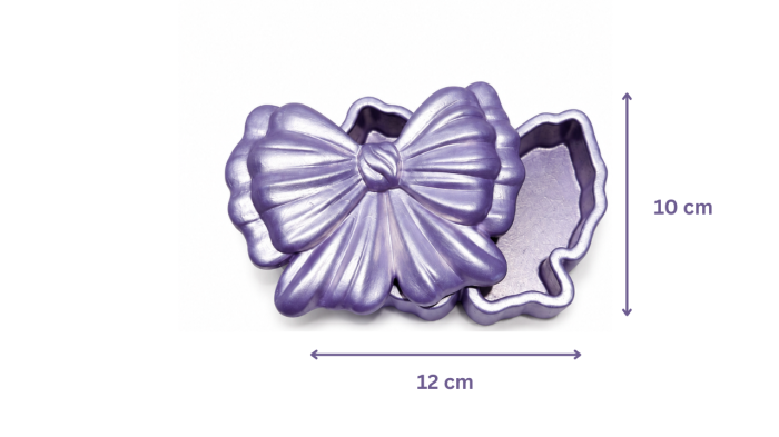 Set Cutie Bijuterii și Suport Lumânare Fundiță Lavandă – Handmade din Praf Ceramic [5]