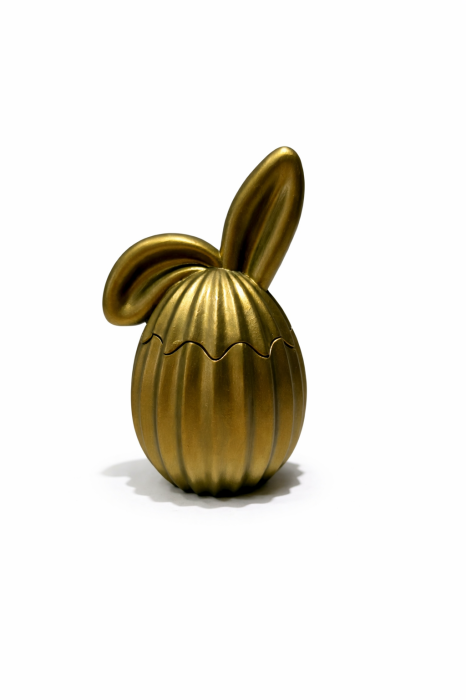 Set Decorativ Ou Iepuraș cu Tavă și Suport Lumânare din Nisip de Ceară [4]