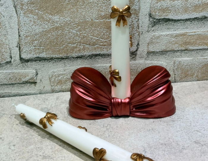 Sfeșnic decorativ în formă de fundiță – design premium [4]