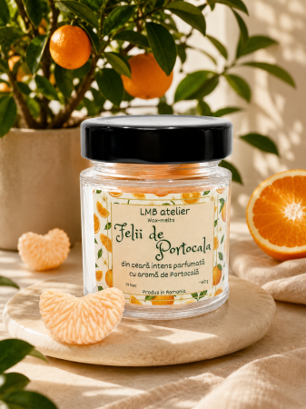 Wax-Melts - Felii de Portocală Wax Melts din Ceară de Soia – Aromă Intensă de Portocală