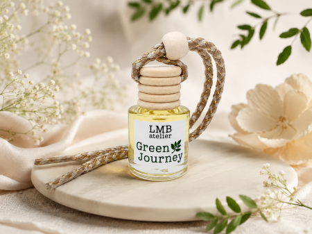 Odorizante Auto - Deodorant Auto Artizanal Green Journey | Note de Lemn de Santal