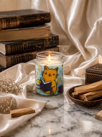 Lumanari 2 in 1 - Lumânare parfumată din soia – Borcan vitraliu 2 în 1 (Lumânare + Lampă)