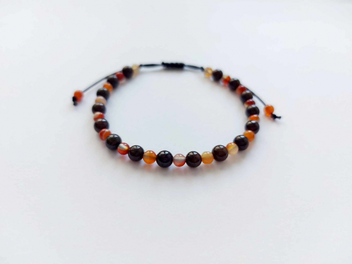 Brățară ajustabilă cu Granat și Carneol [1]