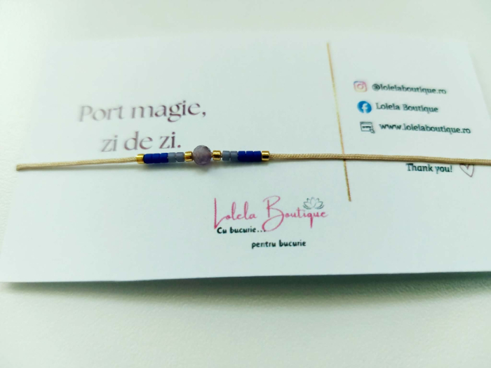 Brățara care poartă un mesaj AMETIST - simbol al intuiției și liniștii [3]