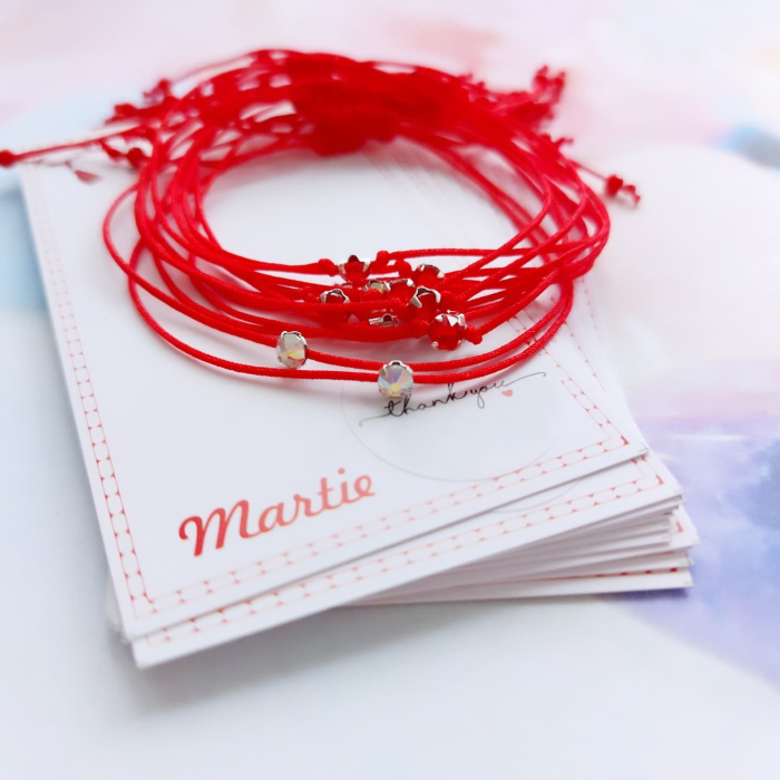 Brățară mărțișor cu element Swarovski aurore boreale [3]