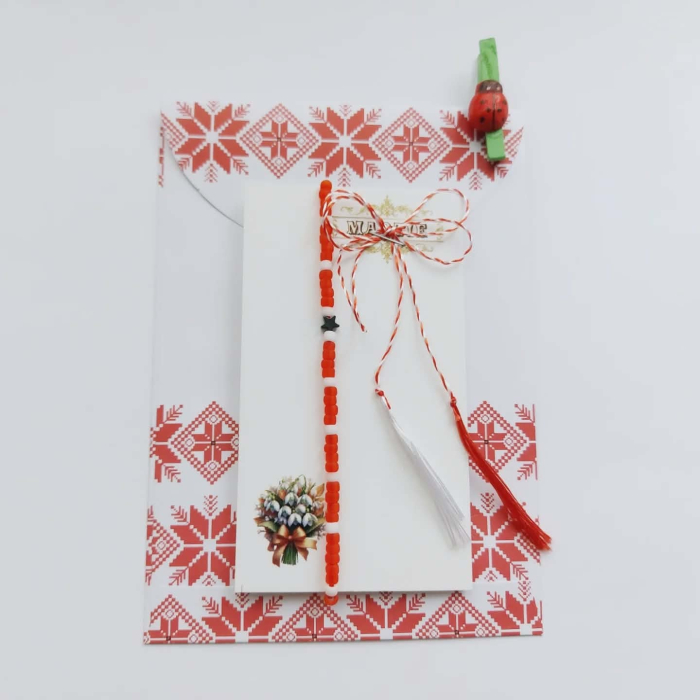 Brățară mărțișor cu hematit și mărgele toho de 3 mm [3]