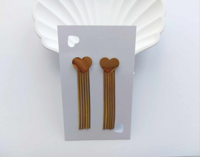 Cercei ciucuri aurii GLOW [3]