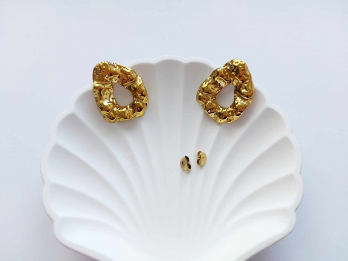 Cercei oțel inoxidabil GLOW 31x25 mm [2]