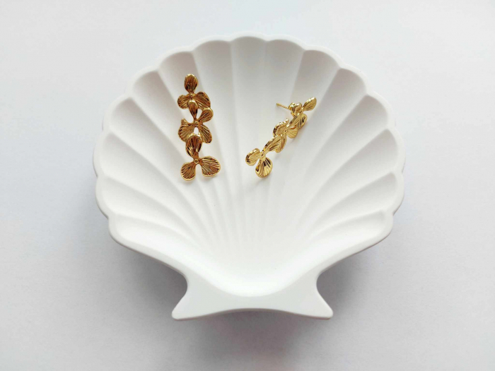 Cercei flori aurii GLOW [4]