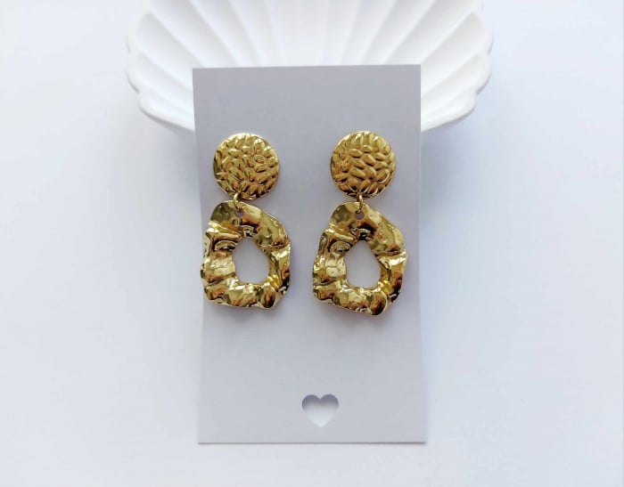 Cercei oțel inoxidabil GLOW 45x23 mm [2]