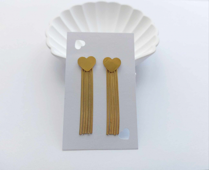 Cercei ciucuri aurii GLOW [1]