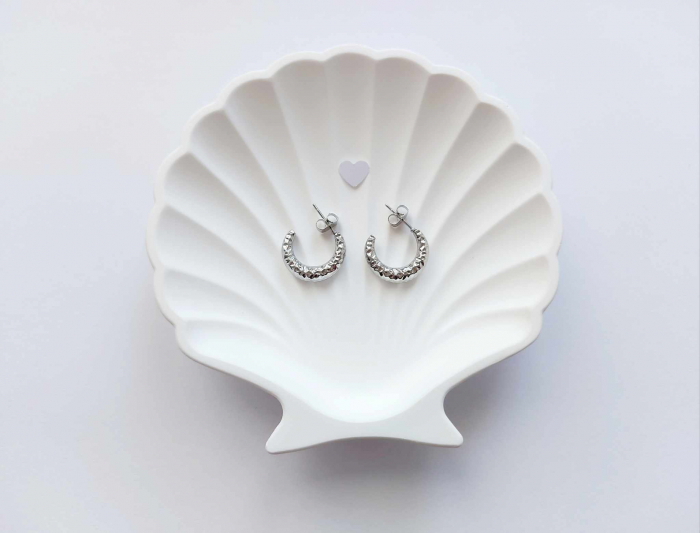 Cercei semilună argintii GLOW [1]