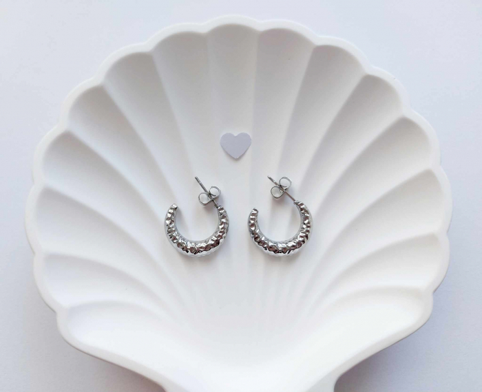 Cercei semilună argintii GLOW [2]
