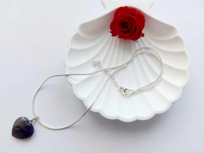 Colier cu Ametist inimioară [2]