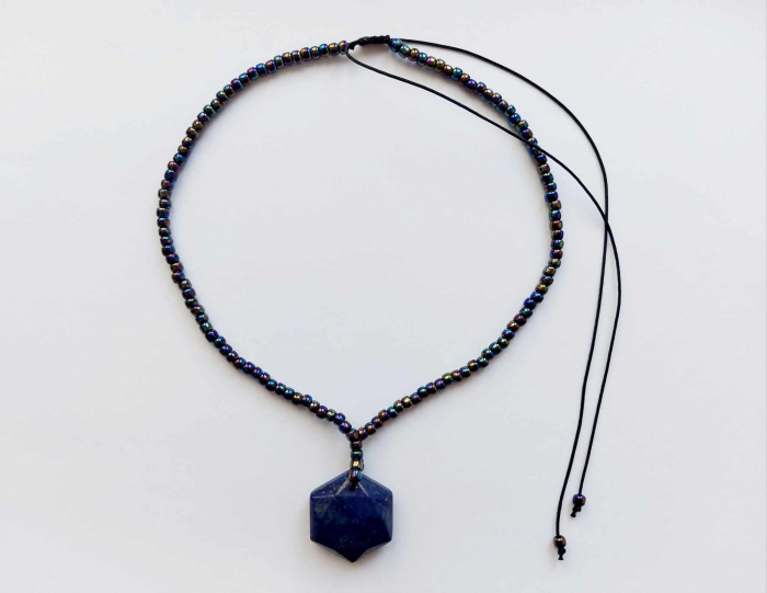 Colier cu Lapis Lazuli și mărgele Toho [2]