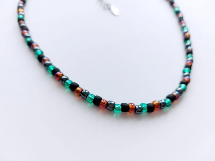 Colier 'Picături de verde' [2]