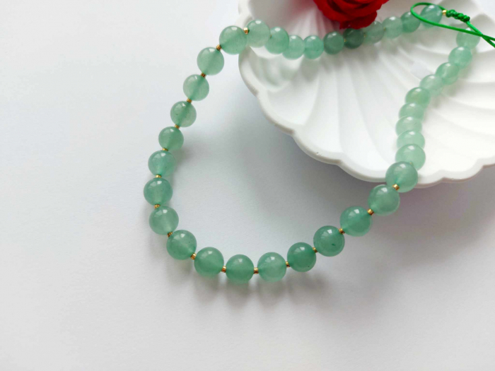 Colier reglabil cu Aventurin și Miyuki [4]