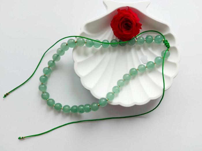 Colier reglabil cu Aventurin și Miyuki [1]