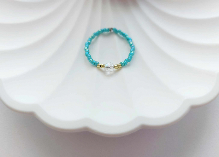 Inel cu Miyuki și cristal Preciosa [1]