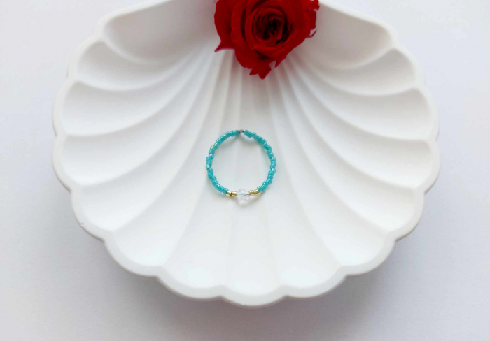 Inel cu Miyuki și cristal Preciosa [2]