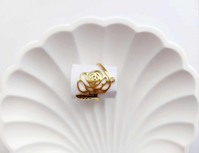 Inel oțel inoxidabil cu piatră cubic zirconia [1]