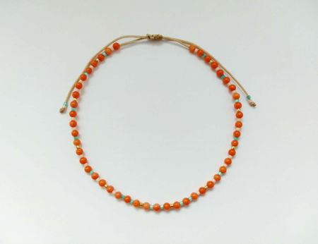 Brățară de picior cu Miyuki și Coral [1]