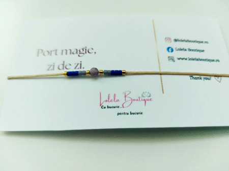 Brățara care poartă un mesaj AMETIST - simbol al intuiției și liniștii [2]