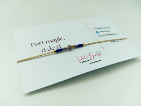 Miyuki - Brățara care poartă un mesaj AMETIST - simbol al intuiției și liniștii