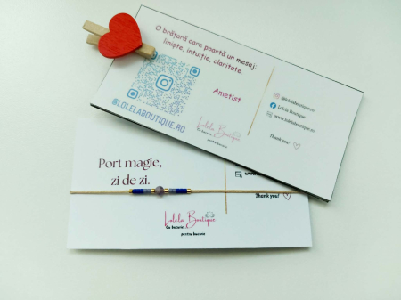 Brățara care poartă un mesaj AMETIST - simbol al intuiției și liniștii [1]