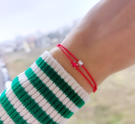 Brățară mărțișor cu element Swarovski aurore boreale [3]