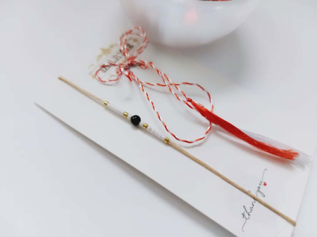 Miyuki - Brățară mărțișor cu onix - simbol al încrederii și protecției