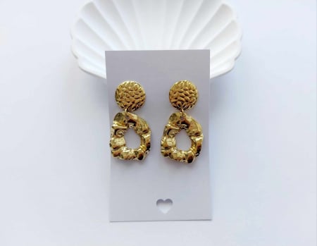 Cercei - Cercei oțel inoxidabil GLOW 45x23 mm