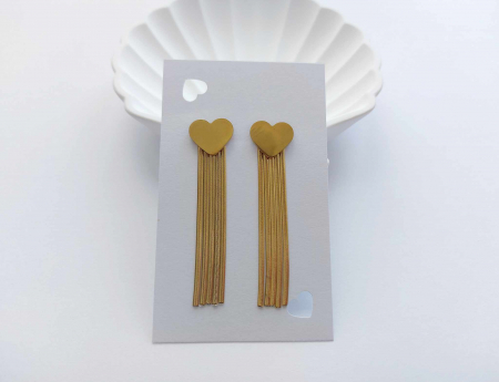 Cercei ciucuri aurii GLOW [1]