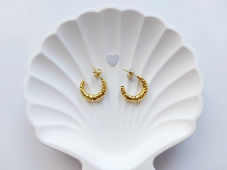 Cercei semilună aurii GLOW [1]