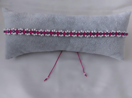 Coliere cu semnificație - Colier-choker împletit cu motive florale