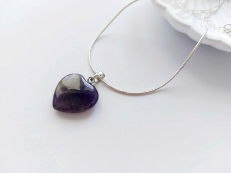 Coliere - Colier cu Ametist inimioară