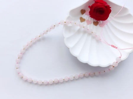 Colier cu mărgele japoneze și Cuarț roz [1]