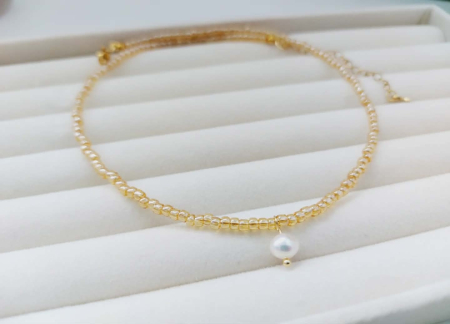 Miyuki - Colier cu perlă de cultură SUNSHINE