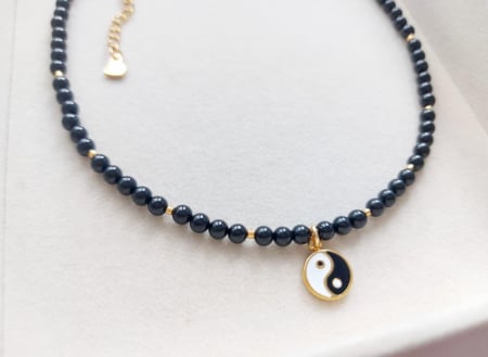 Coliere - Colier cu Spinel 'Golden Touch'