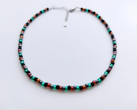 Coliere cu semnificație - Colier 'Picături de verde'